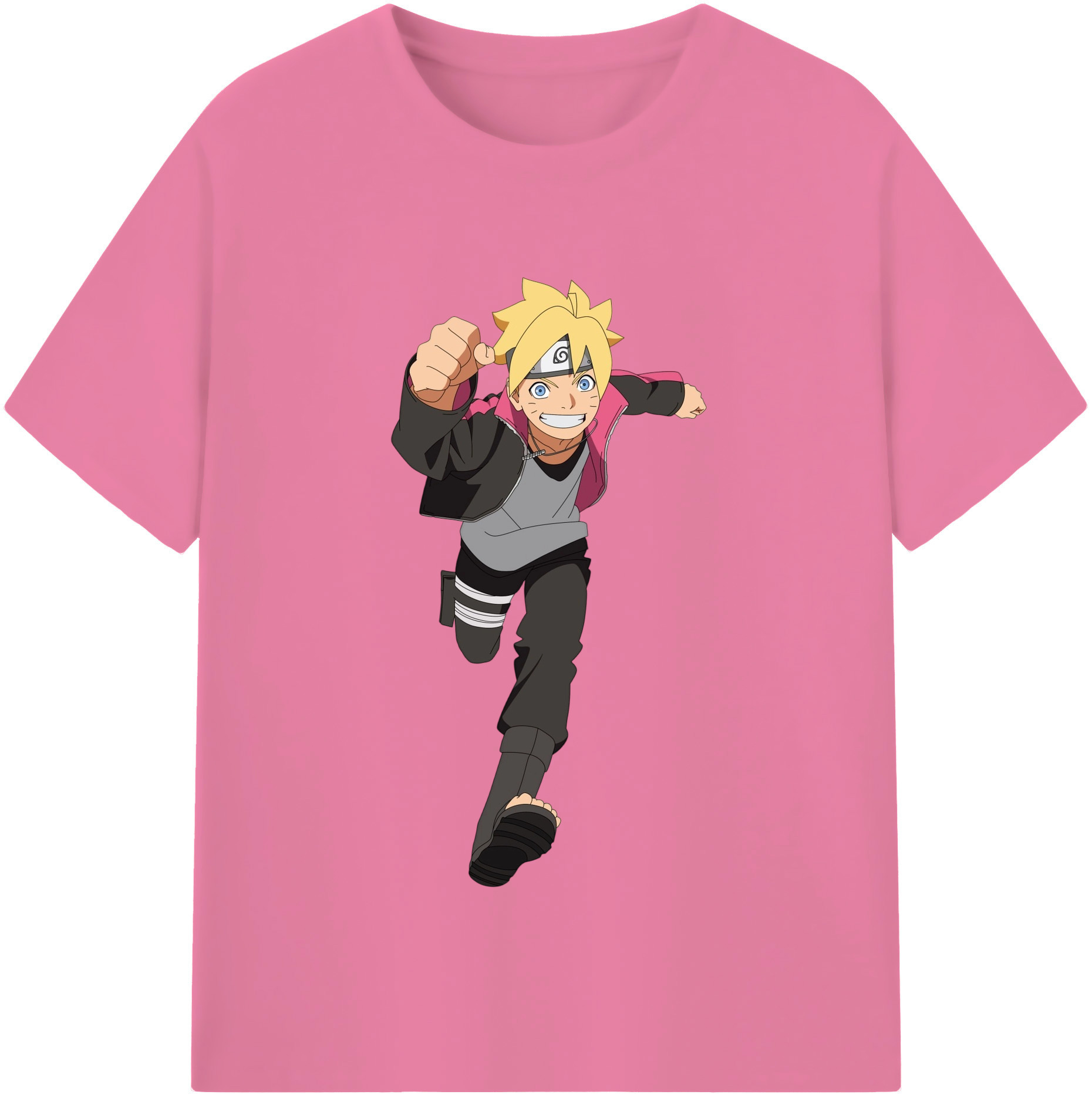 （画像用） NARUTO -ナルト- うずまき ボルト Uzumaki Boruto 綿100％半袖Tシャツ（フロントプリント）